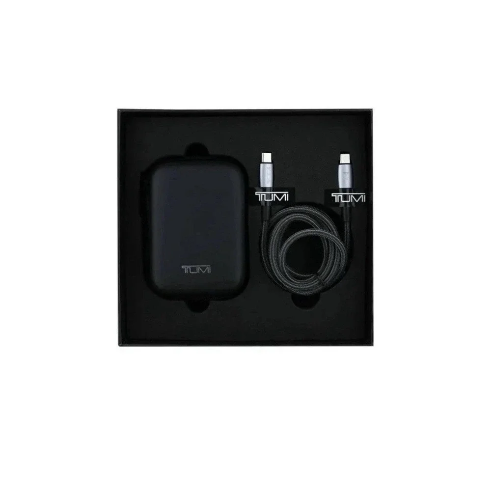 TUMI 25W Universal Smart Power Adapter with 1 USB Port & 1 Type-C Port (AB)